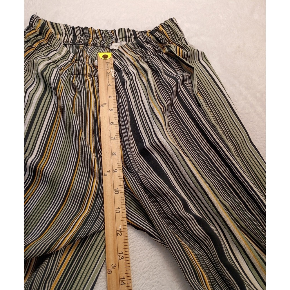New Collection Pants Women's Striped Wide Leg Elastic Waist Multi-Color Trouser - Picture 5 of 10